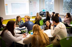 Students at work 